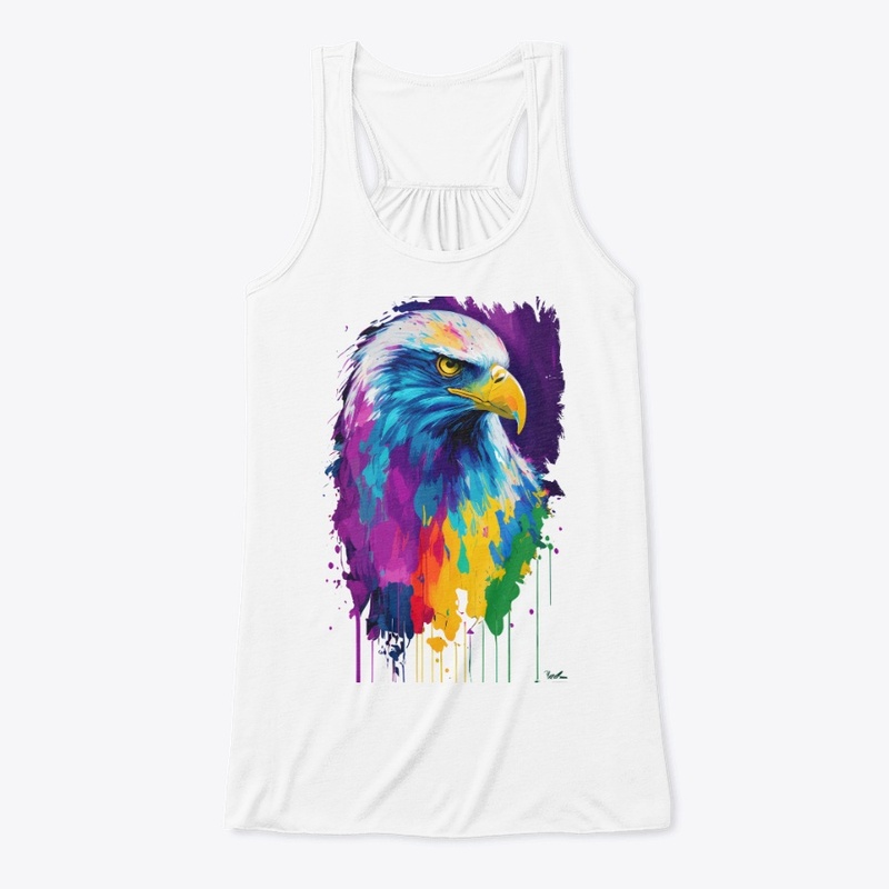 Colorful Vibrant Eagle | Rightward look