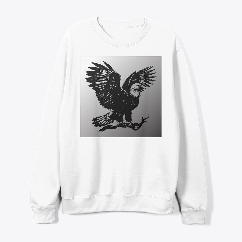 Eagle art Crewneck Motivation T-Shirt