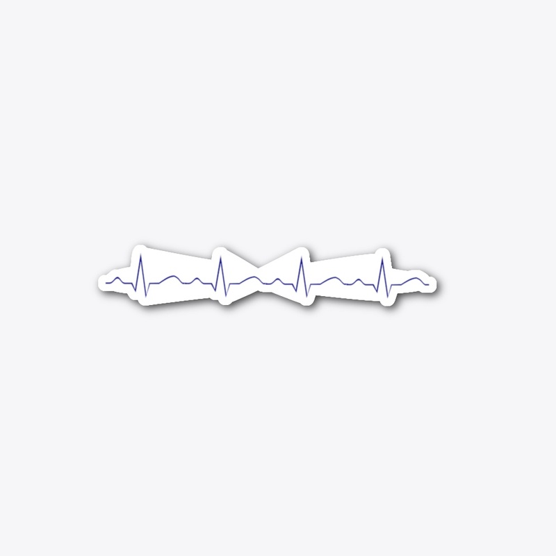 EKG Die Cut Sticker