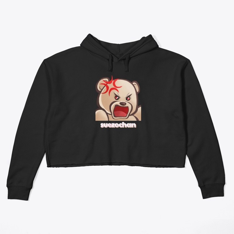 Hans Rage Emote Crop Hoodie