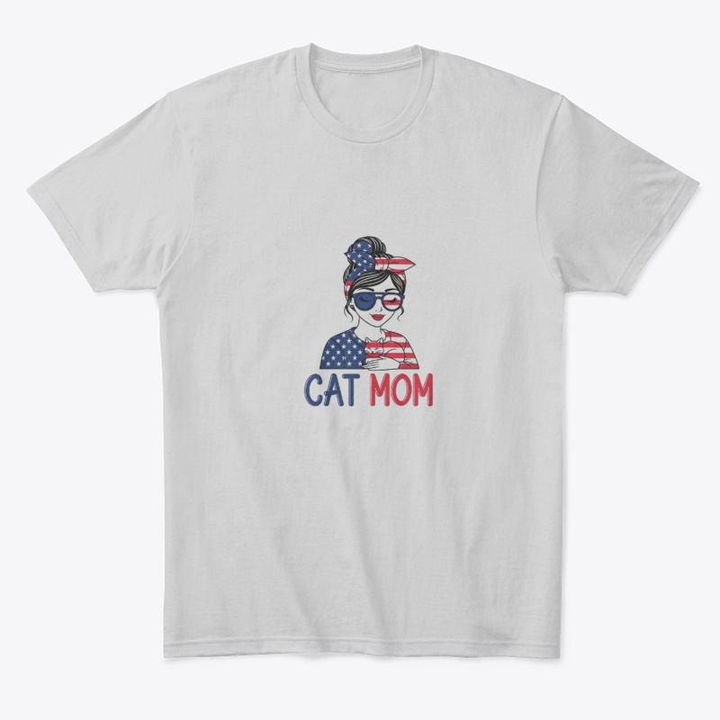 Patriotic Cat Mom - USA Style