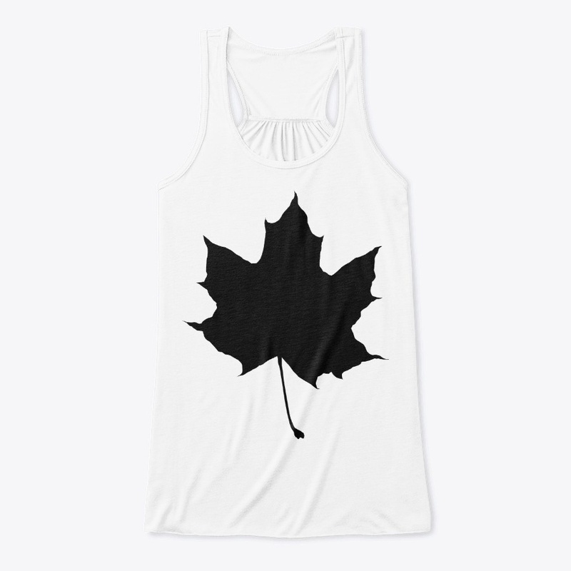 Silhouette of a maple leaf