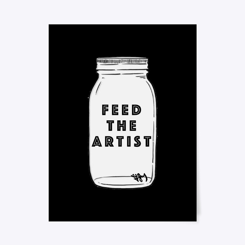"Support Local Artists" Tip Container