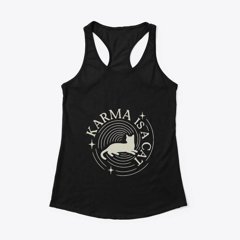 Karma Is a Cat Pastel Art Gift  