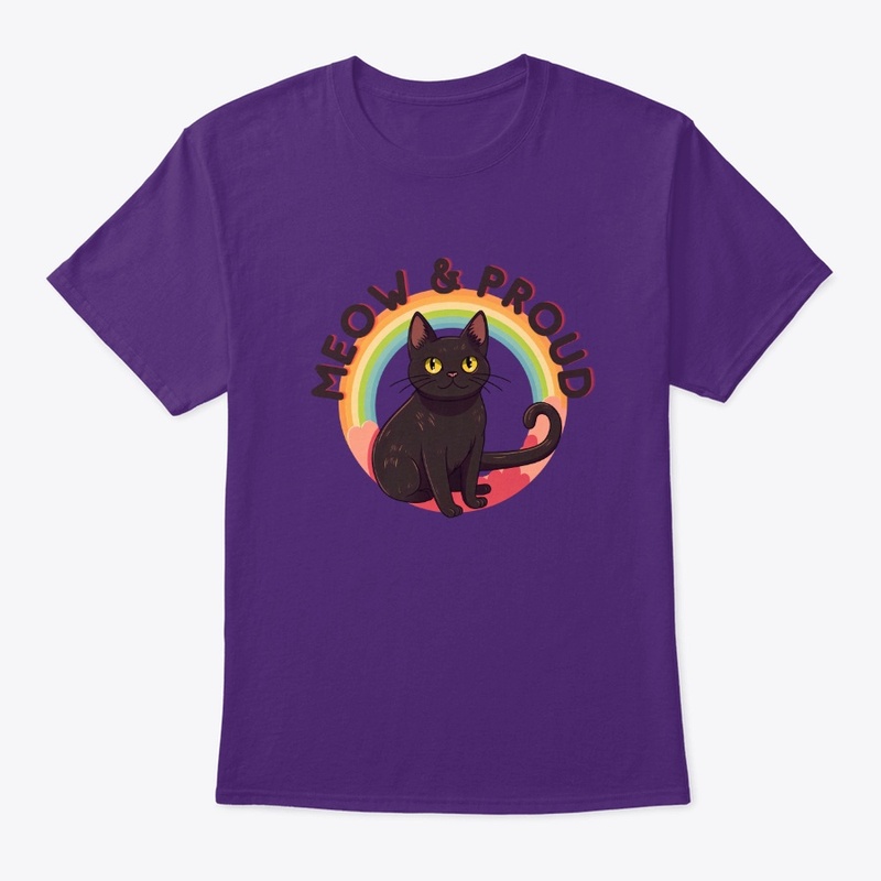Meow &amp; Proud - Pride Rainbow Cat