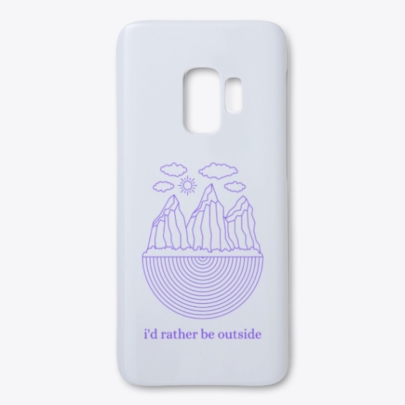 I'd Rather Be Outside Mountain Print