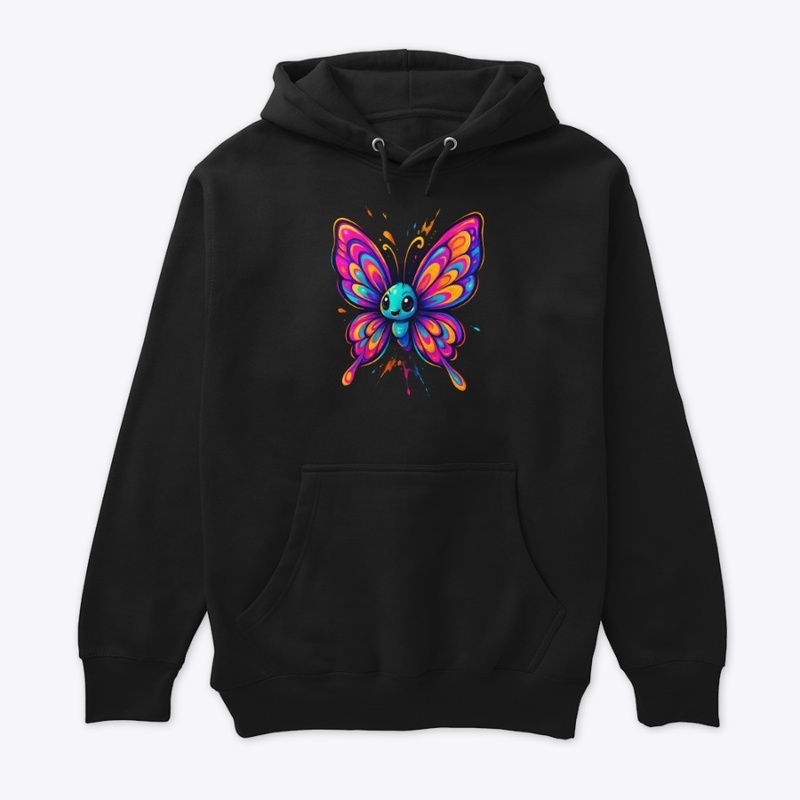 Colorful Cute Butterfly Art