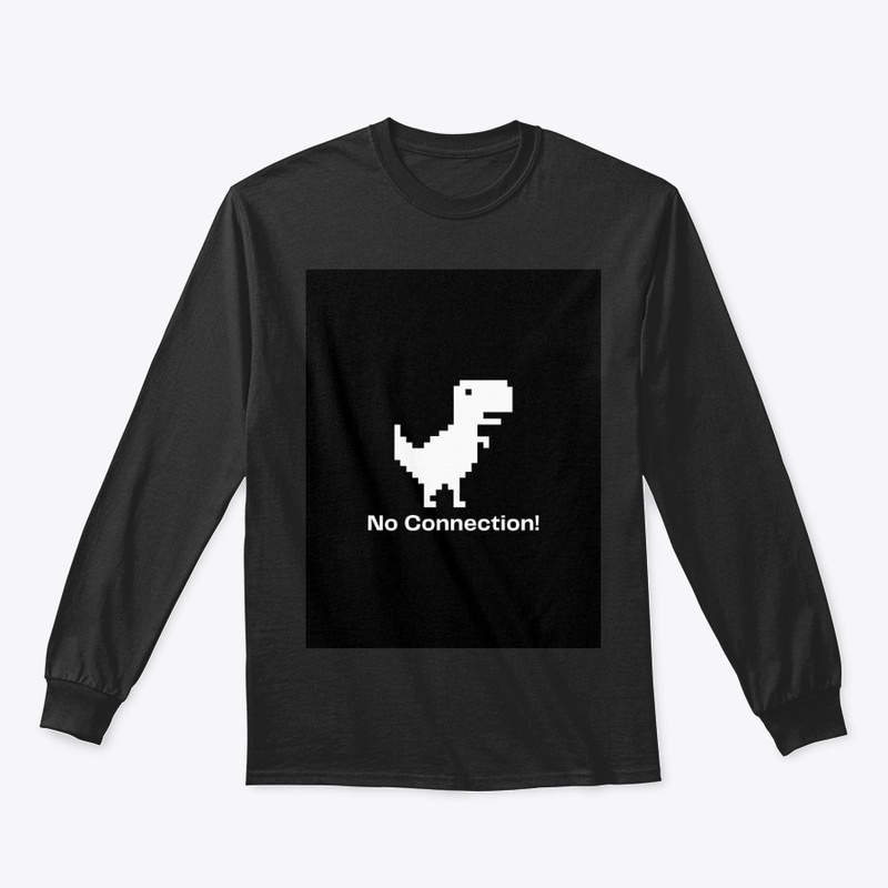 Black and White Simple Dino T-Shirt