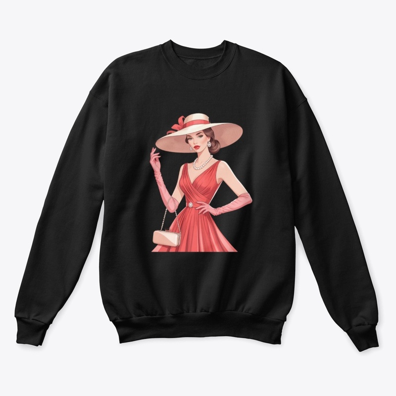 Elegant Lady in Red – High Fashion