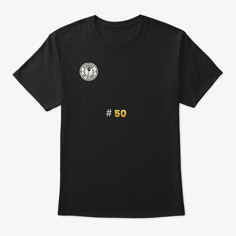 Episode 50  Classic Crew Neck T Shirt Black T-Shirt Front