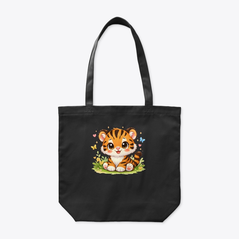 Adorable Tiger Cub Kids T-Shirt Design