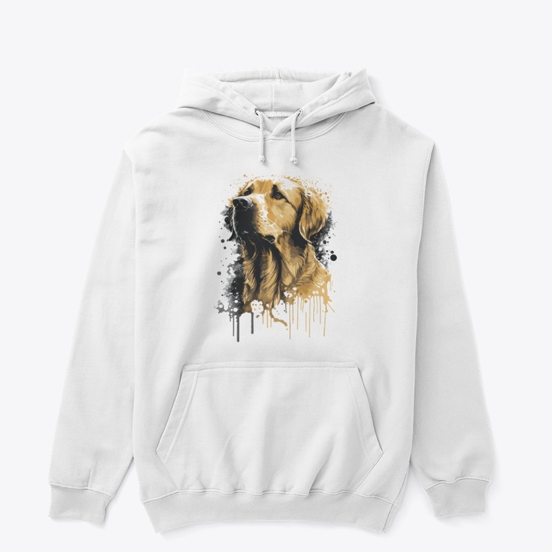 dog golden stily splash