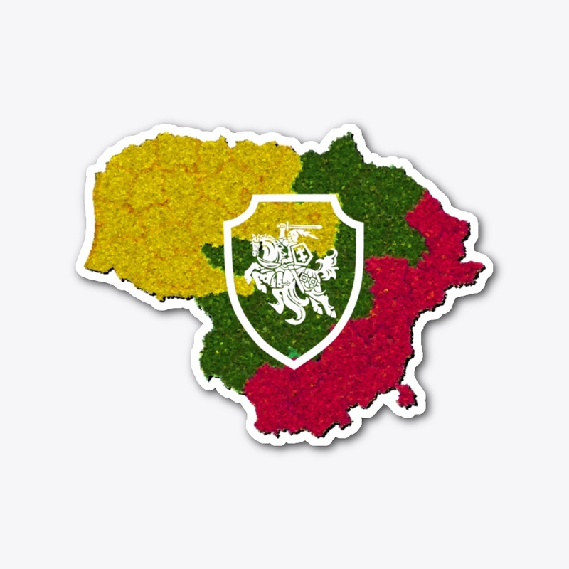 Lithuania Map & Vytis