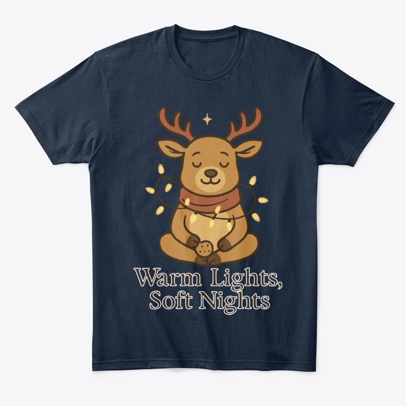 Warm Lights Soft Nights Cozy Reindeer