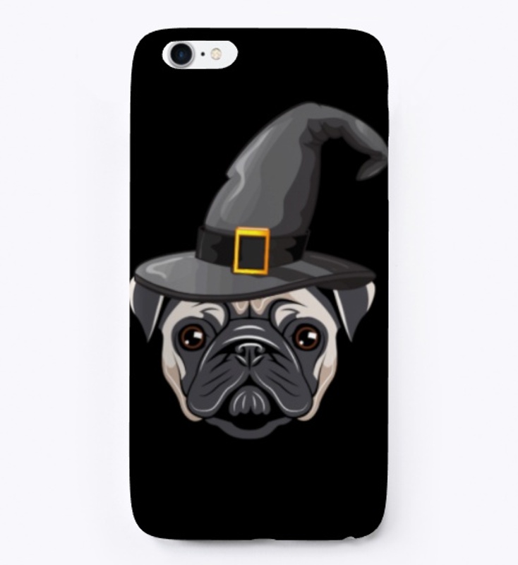 Pug Warlock Hat Halloween Slim Fit Dog