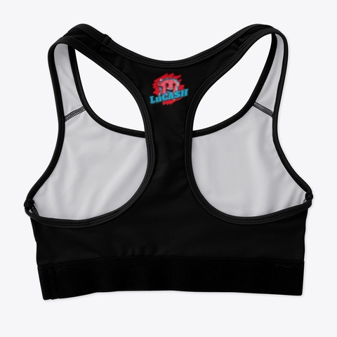 Lucash Sports Bra Black T-Shirt Back