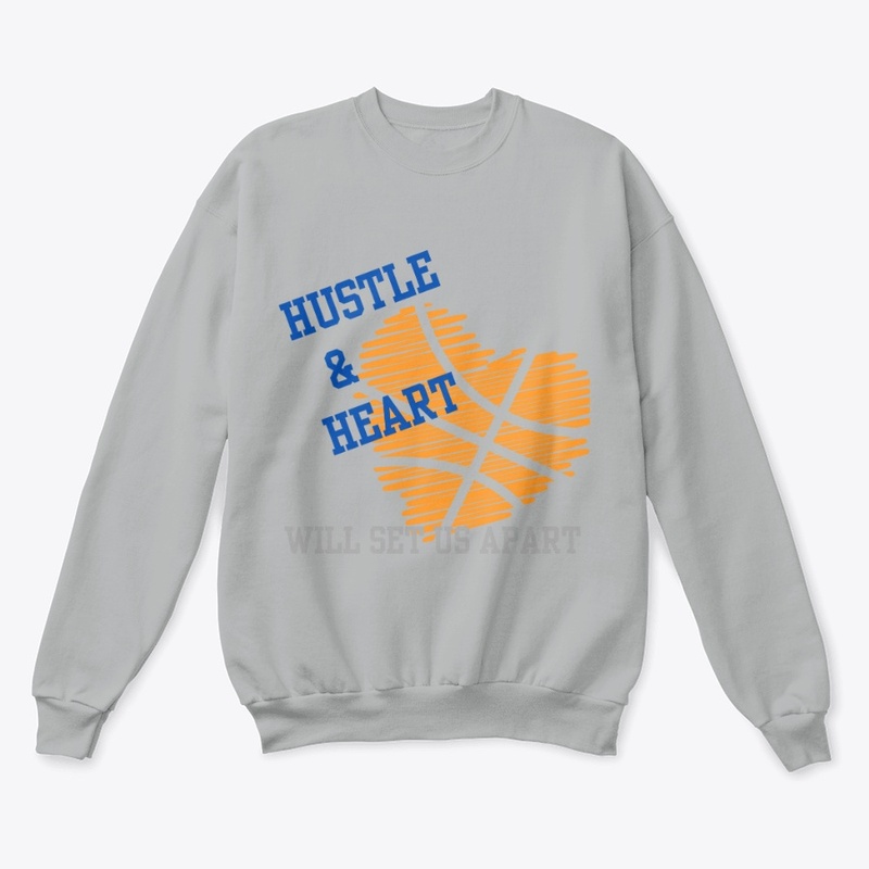 Hustle and Heart Basketball Mom 