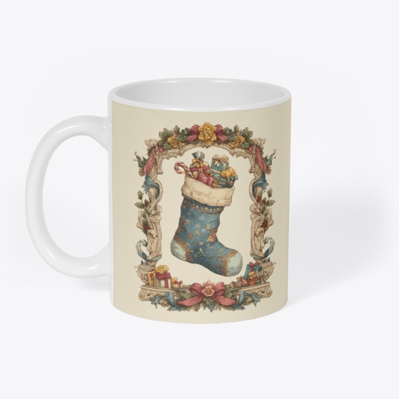 Victorian Christmas Stocking Toys Frame