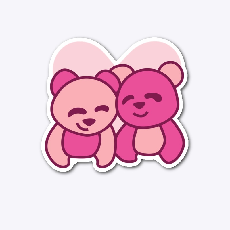 Cute Panda love