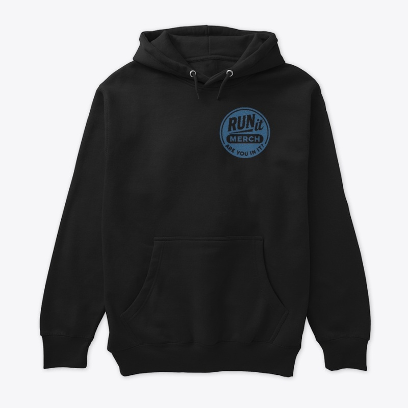 Blue Run It Merch Logo Tee