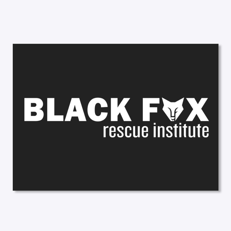 Black Fox Rescue Institute (White Logo)