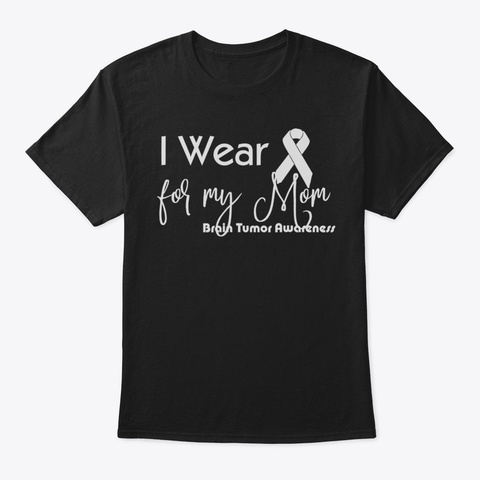 Brain Tumor Awareness Shirt Funny Tshirt Black T-Shirt Front
