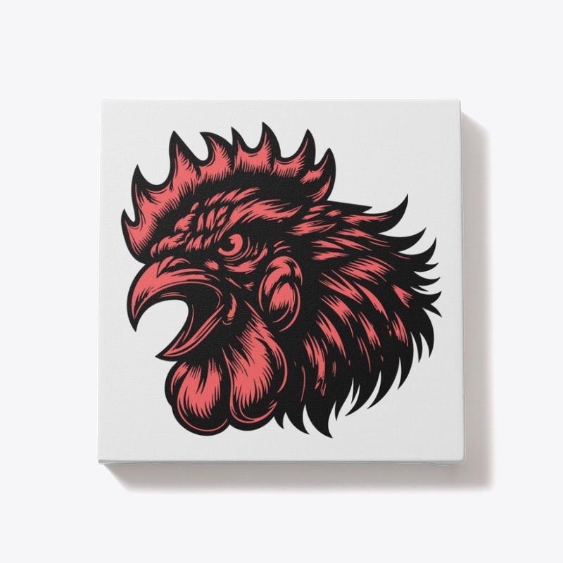 Angry Chicken Head Design