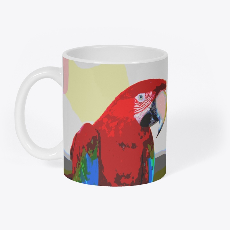 Neon Parrot by Michelle