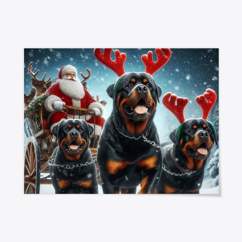 Rottweilers and Santa