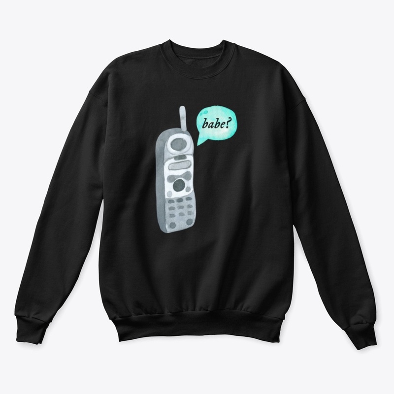 Babe watercolor phone design