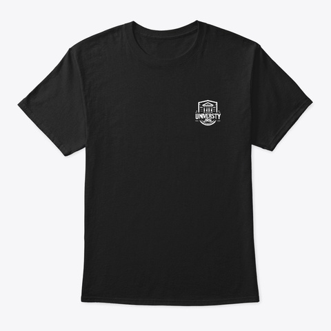 University Of Jre Collection Black áo T-Shirt Front