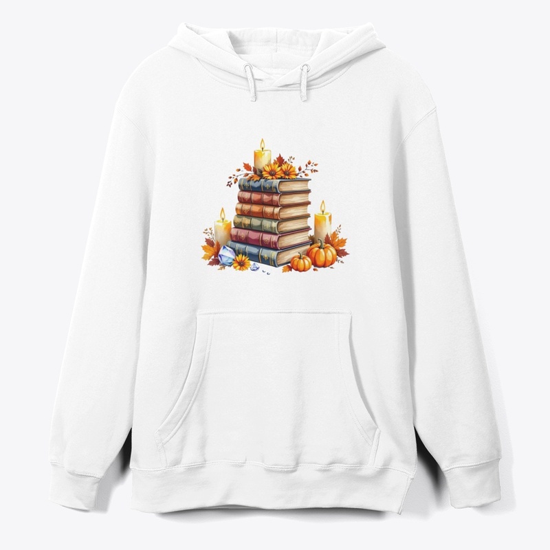 Cozy Magical Autumn Books and Candles 