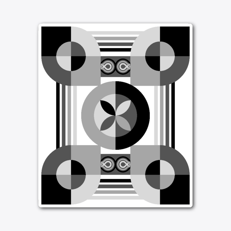 Tribal Geometric design monochromatic