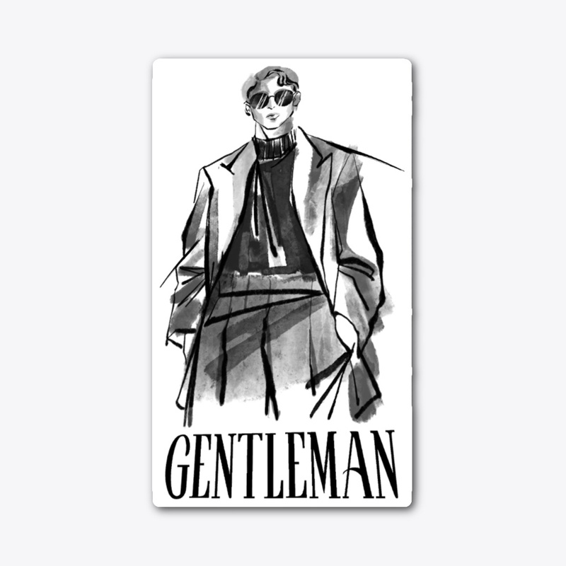 Gentleman tshirt and hoodie.