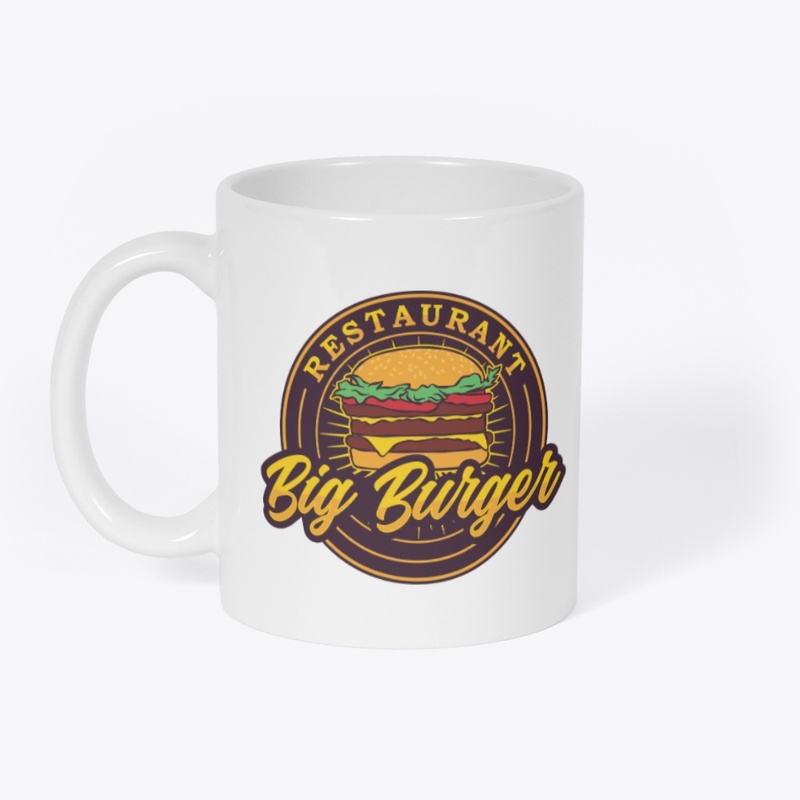 Vintage retro burger label  logo