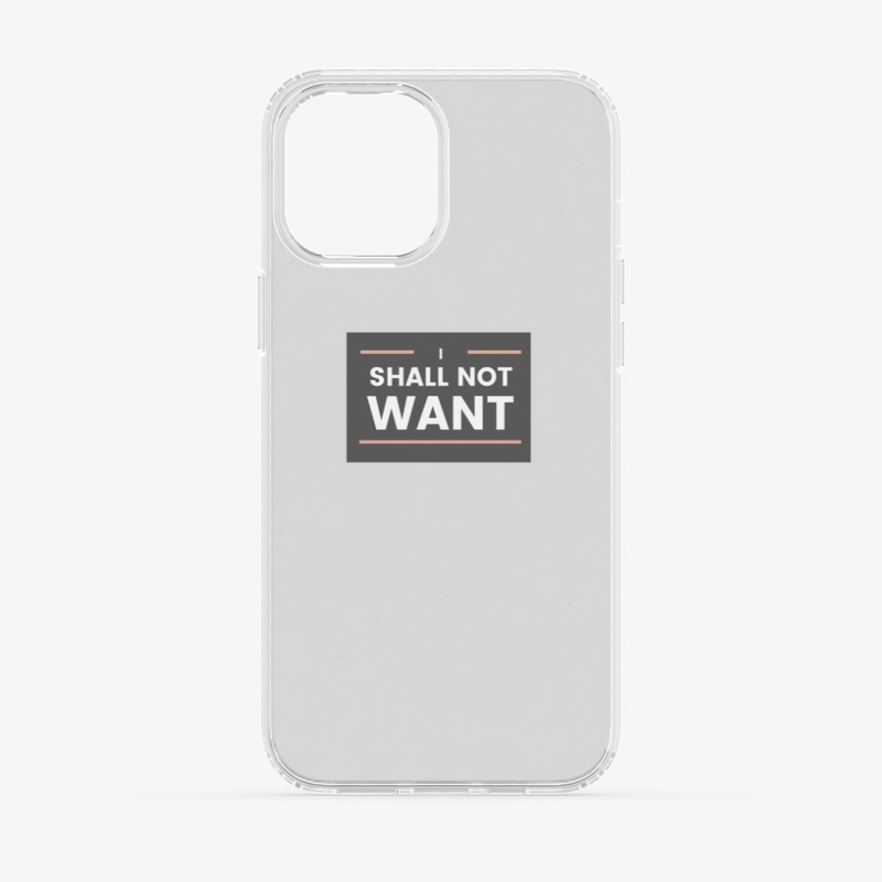 Shall not Want