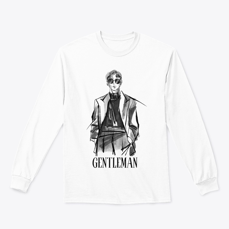 Gentleman sticker t-shirt