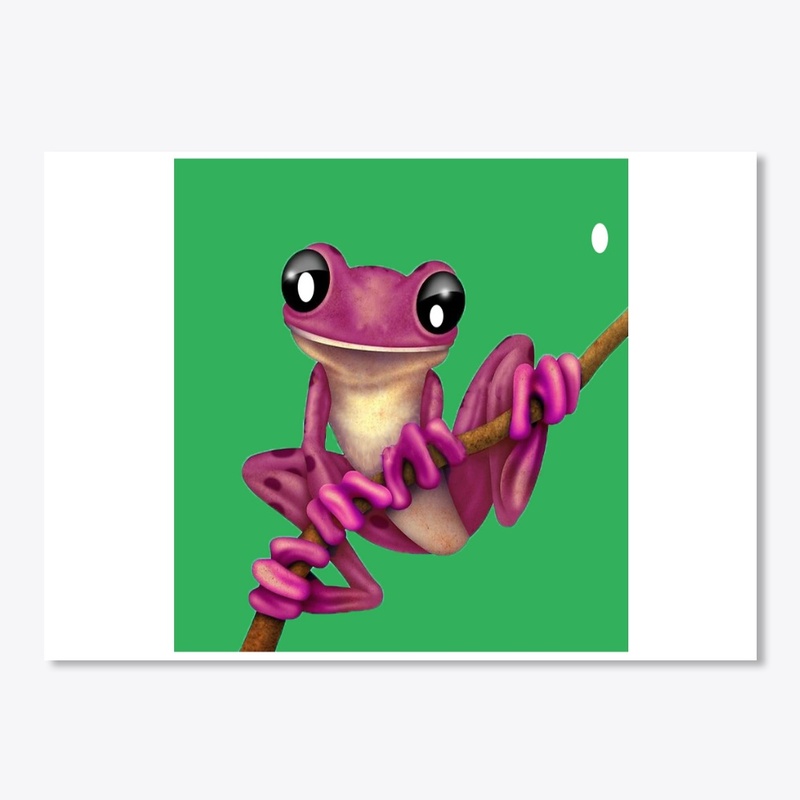 frog prints on accessories & t-shirts 
