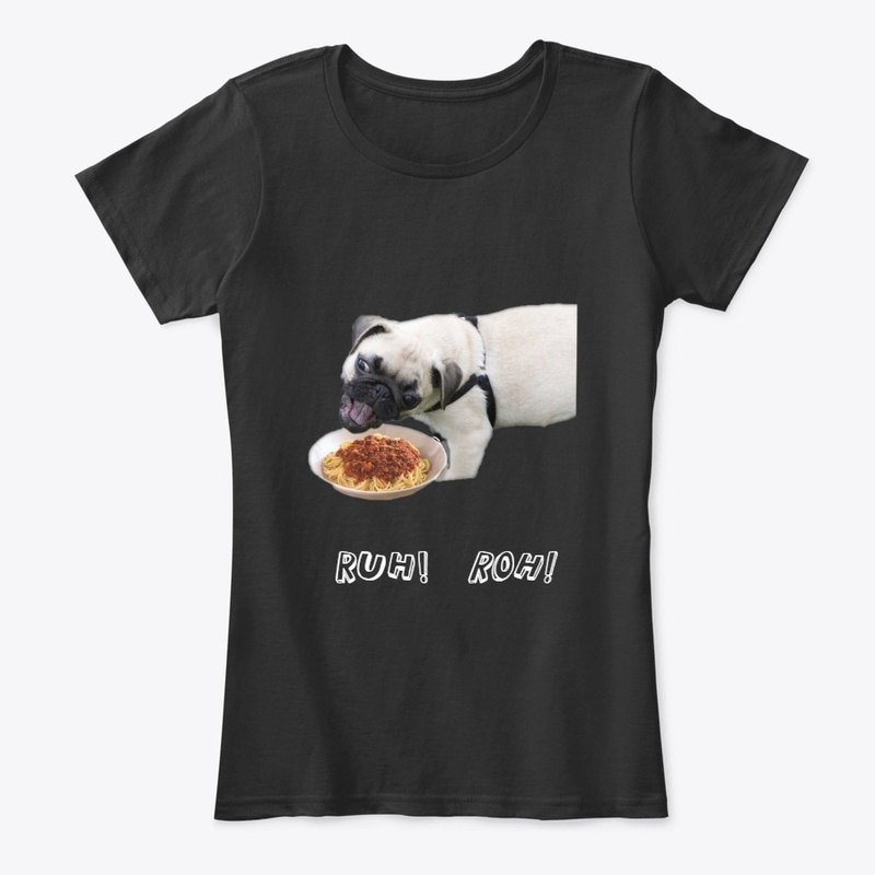 Pug Eating Spaghetti 