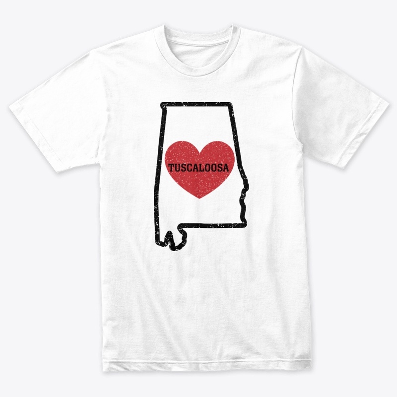Tuscaloosa Alabama Heart Shirt City