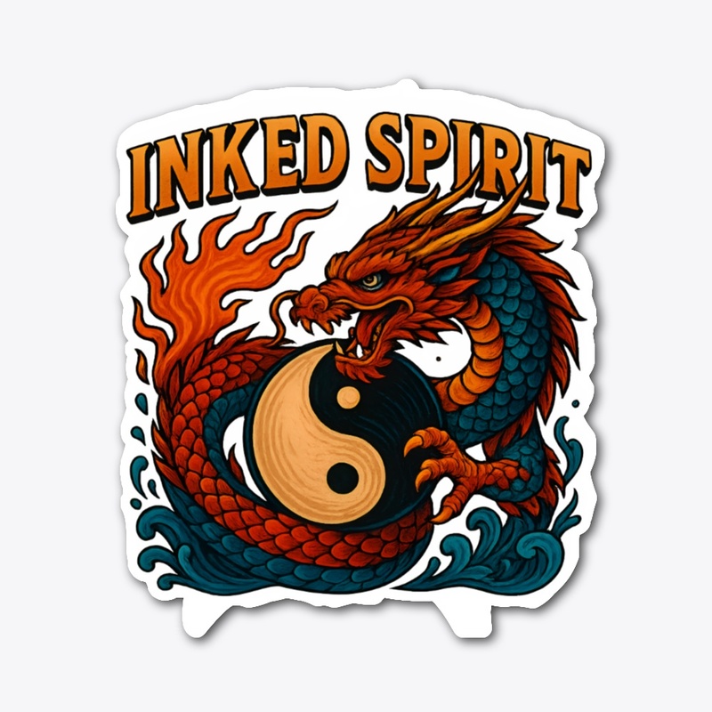 Dragon Yin Yang Tattoo Design