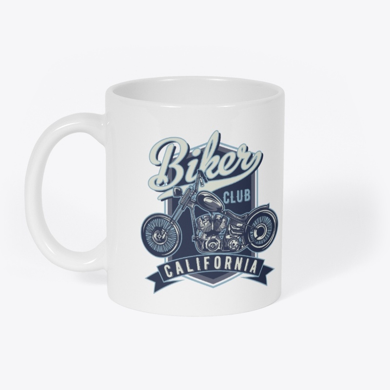 Biker Club California T-shirt design