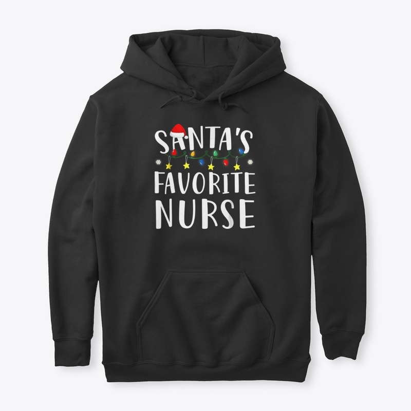 Santa's Favorite Nurse Christmas Shirt