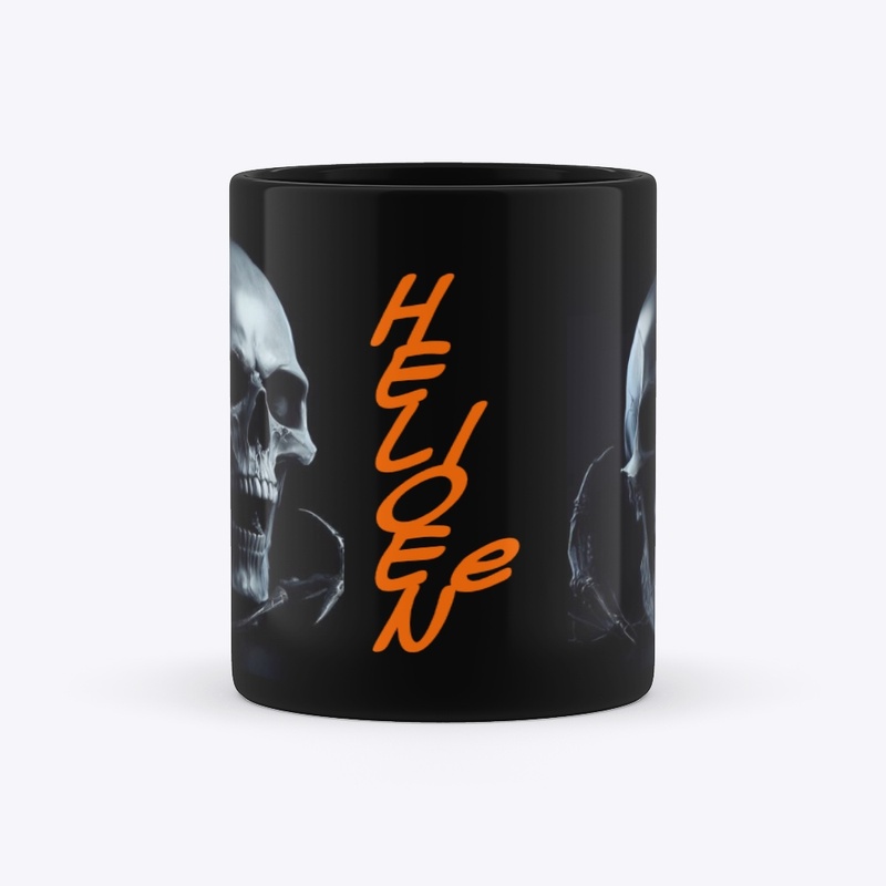Double Trouble 3D Skulls Halloween Mug 