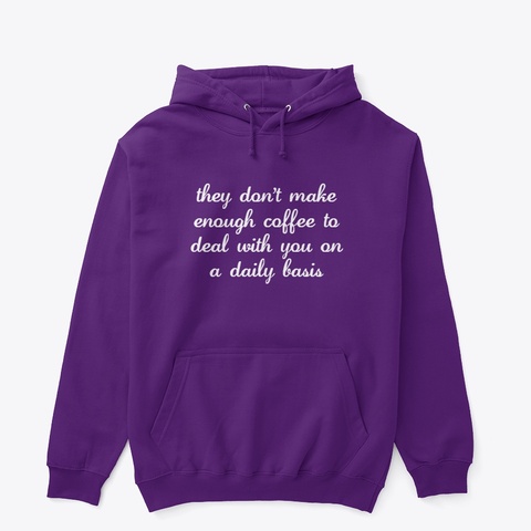 Coffee Purple Camiseta Front