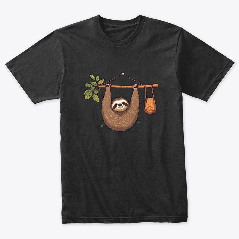 Just Hanging Around Sloth Tee