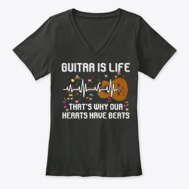Guitar Lover Gift Our Hearts Have Beats