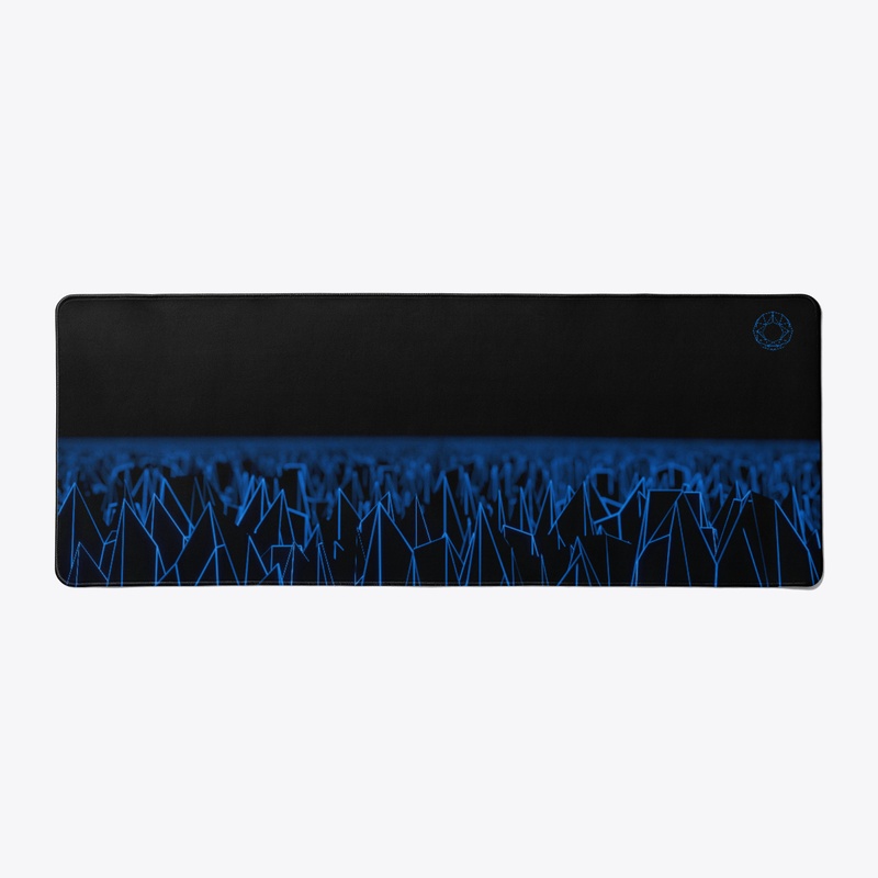 Blue Spiky Vaporwave Field