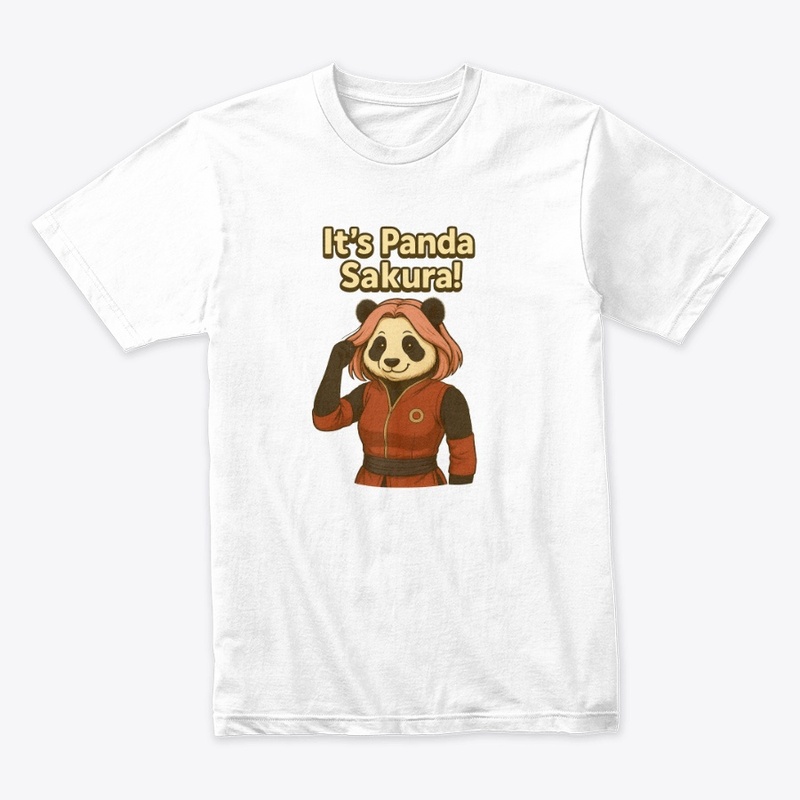 Sakura Panda Tee – Anime Fusion Style