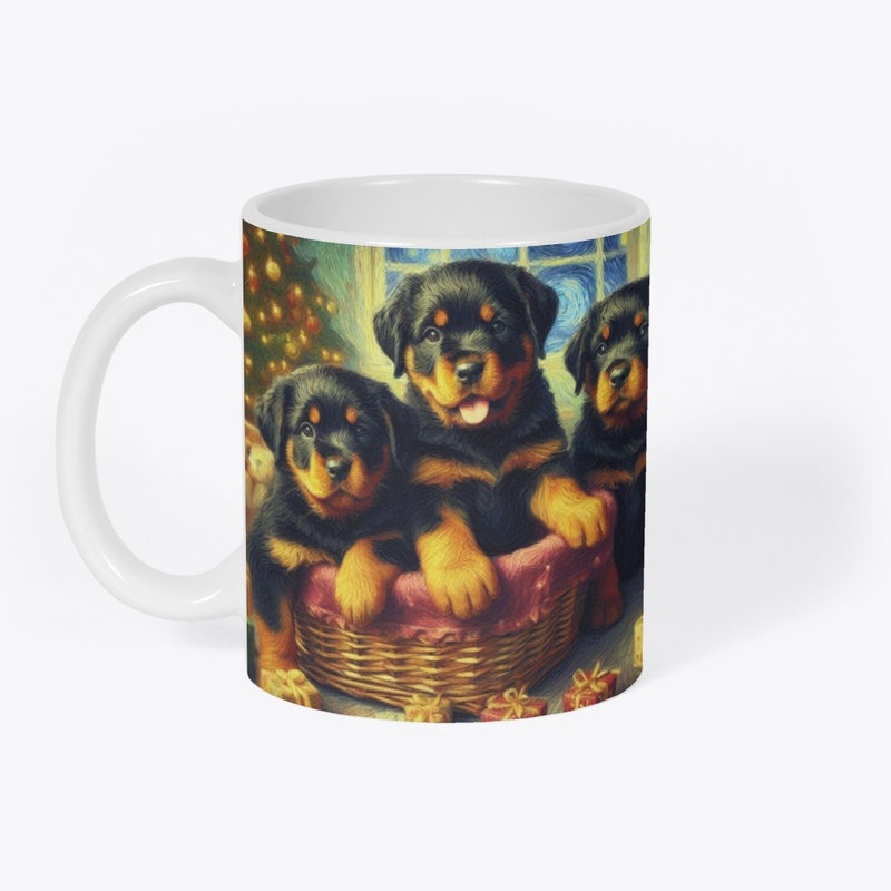 Rottweiler Puppies Christmas